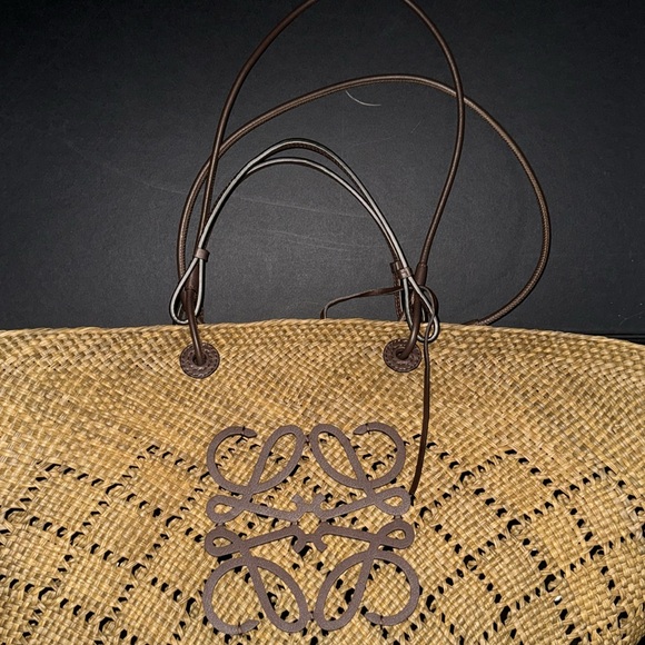 Loewe Large Anagram Basket Olive green basket bag - Picture 6 of 8